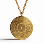 coldplay fix you gold lyric pendant engraved with song name personalized music necklace romantic anniversary christmas gift songpendants