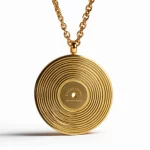 michael buble everything gold lyric pendant engraved with song name personalized music necklace romantic anniversary christmas gift songpendants